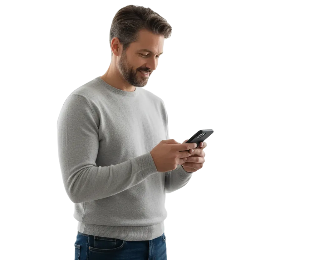 Member viewing an eStatement on a phone